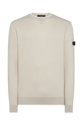 Crewneck Tröja med Logotypdetalj