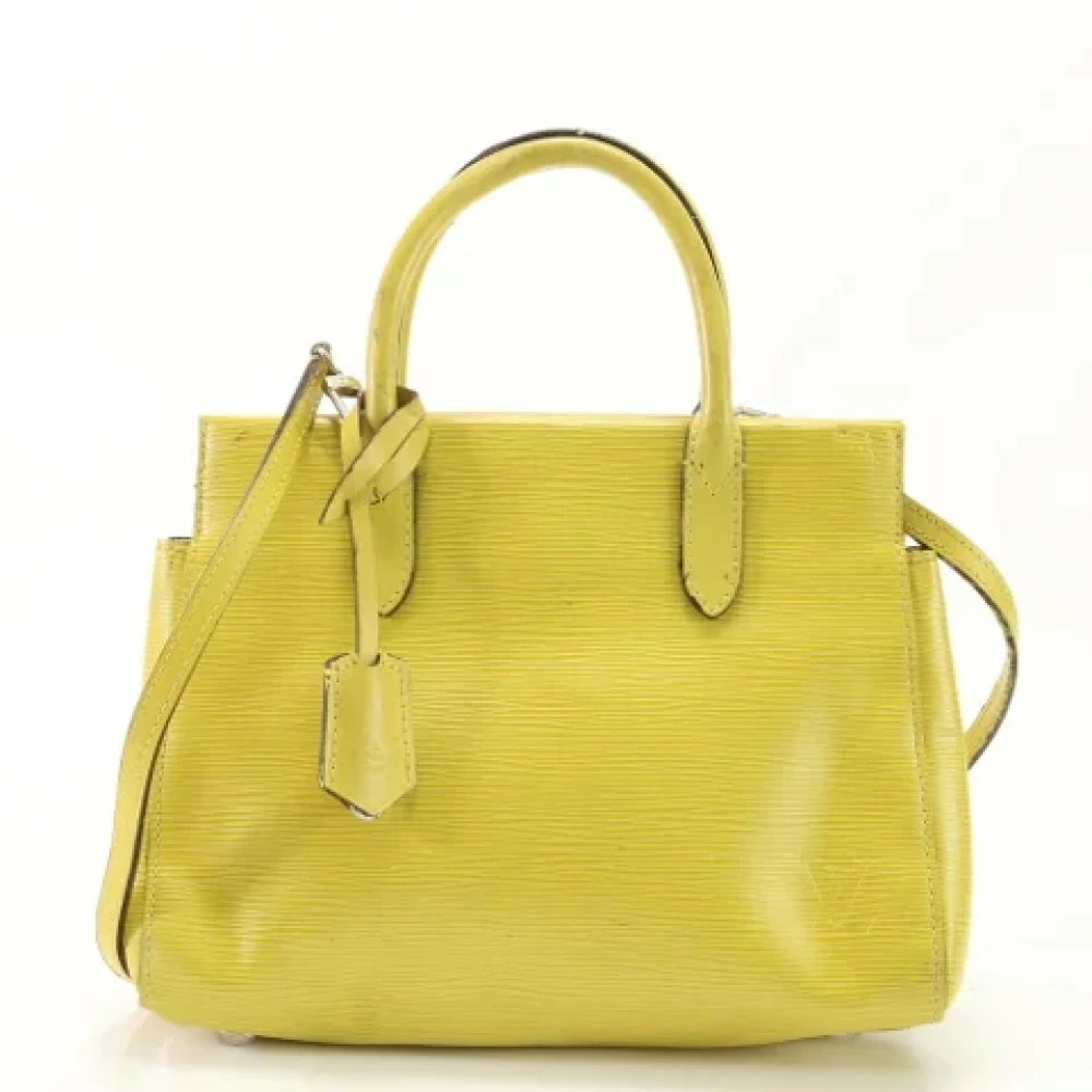 Louis Vuitton Vintage Pre-owned Leather louis-vuitton-bags Yellow Dames