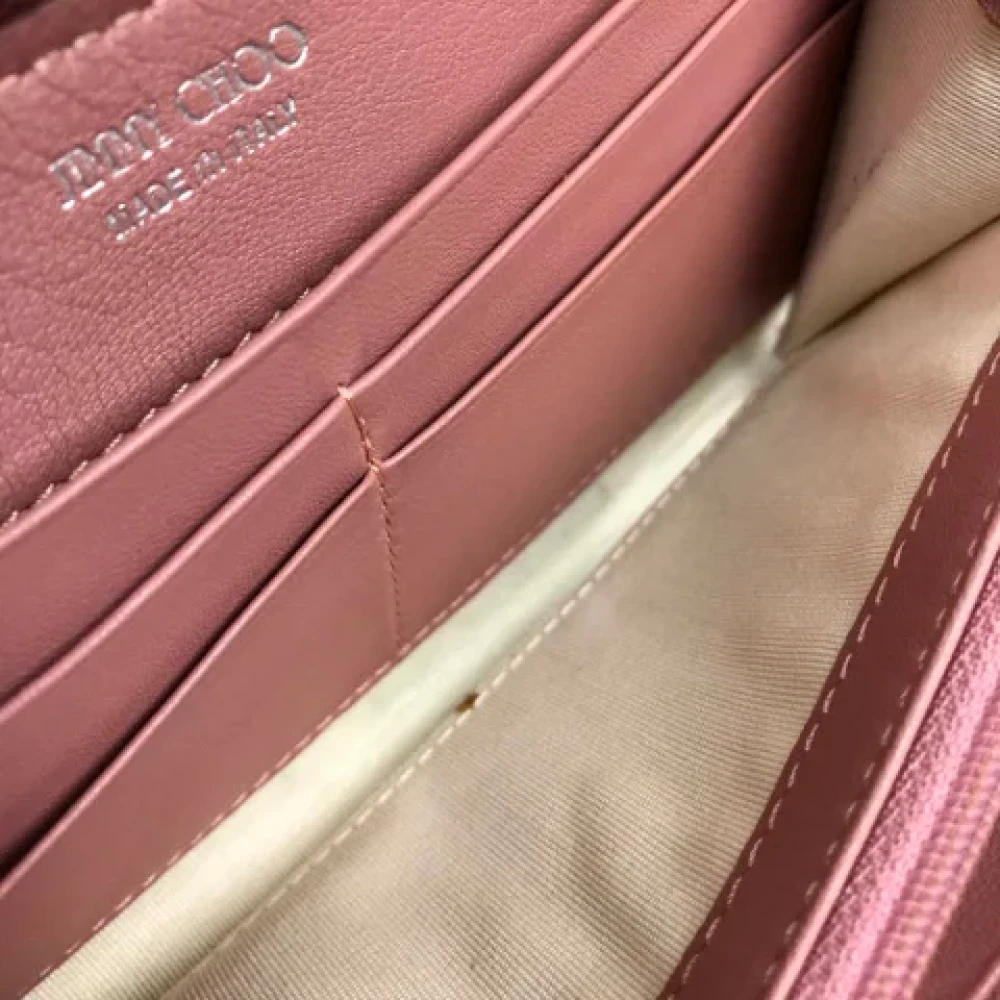 Jimmy Choo Pre-owned Leather wallets Pink Dames