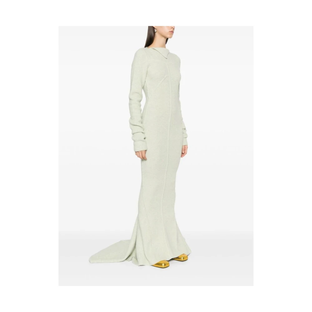 Rick Owens Groene Gebreide Zeemeermin Jurk Green Dames