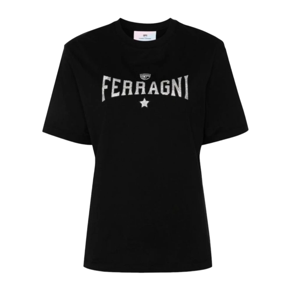 Chiara Ferragni Collection Korte Mouw T-shirt Black Dames