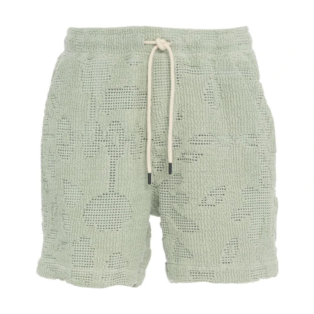 OAS Groene gehaakte shorts voor heren Green Heren