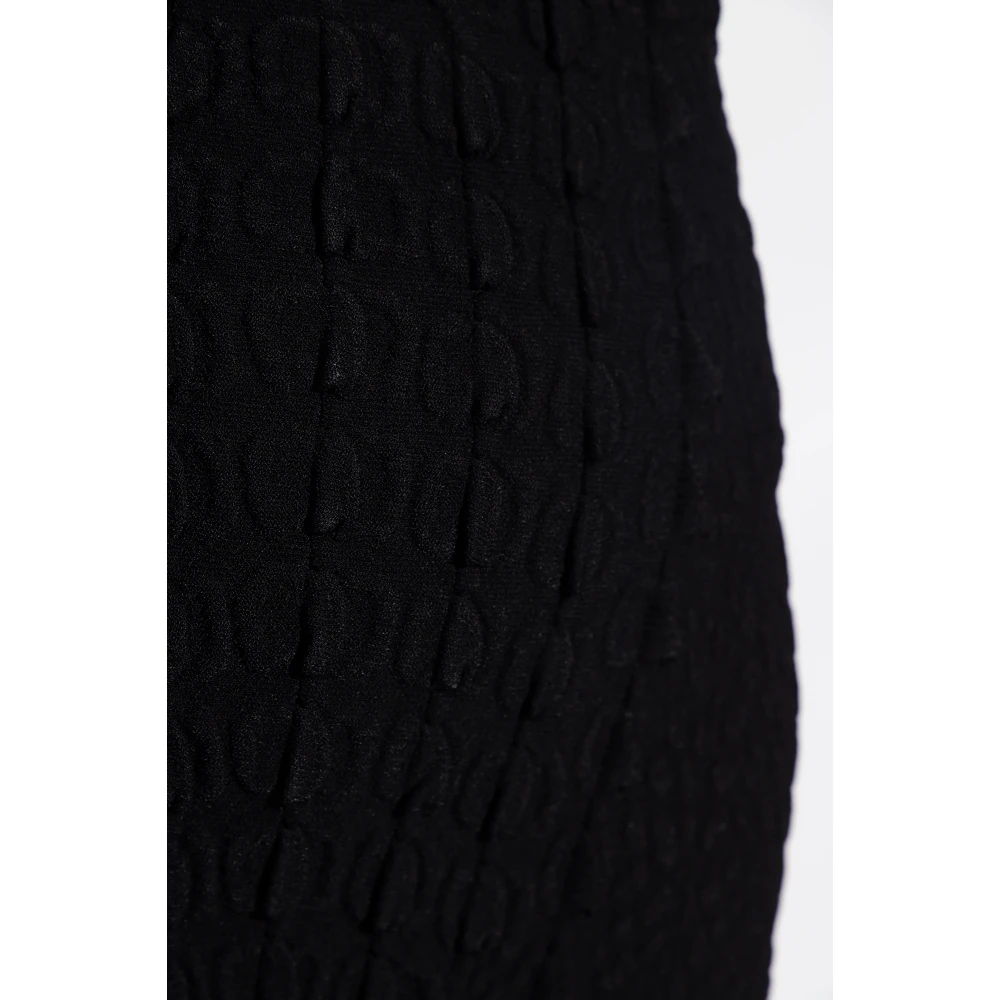 Alaïa Maxi rok met dierenmotief Black Dames
