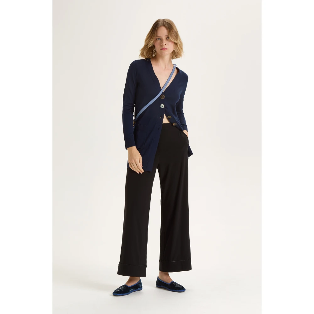 Maliparmi Tecno Jersey Broek Black Dames
