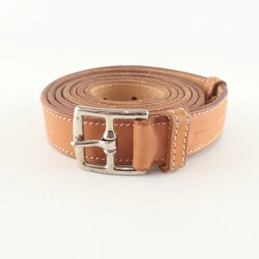 Hermès Vintage Pre-owned Leather belts Brown Heren