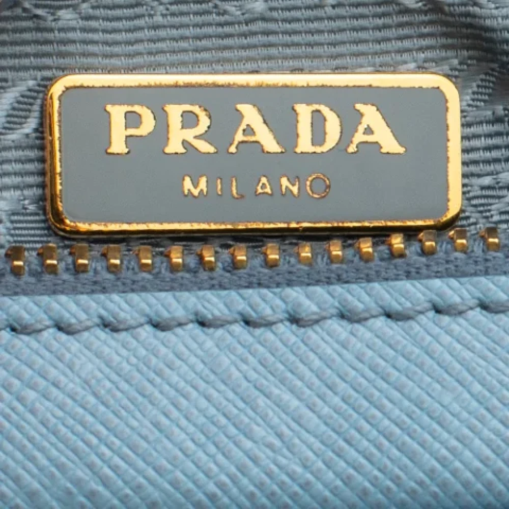 Prada Vintage Pre-owned Leather prada-bags Blue Dames