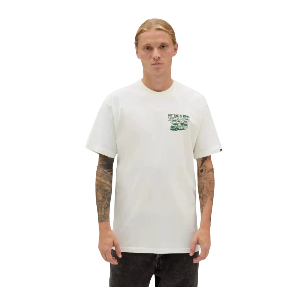 Vans Wit Katoen Logo T-Shirt White Heren