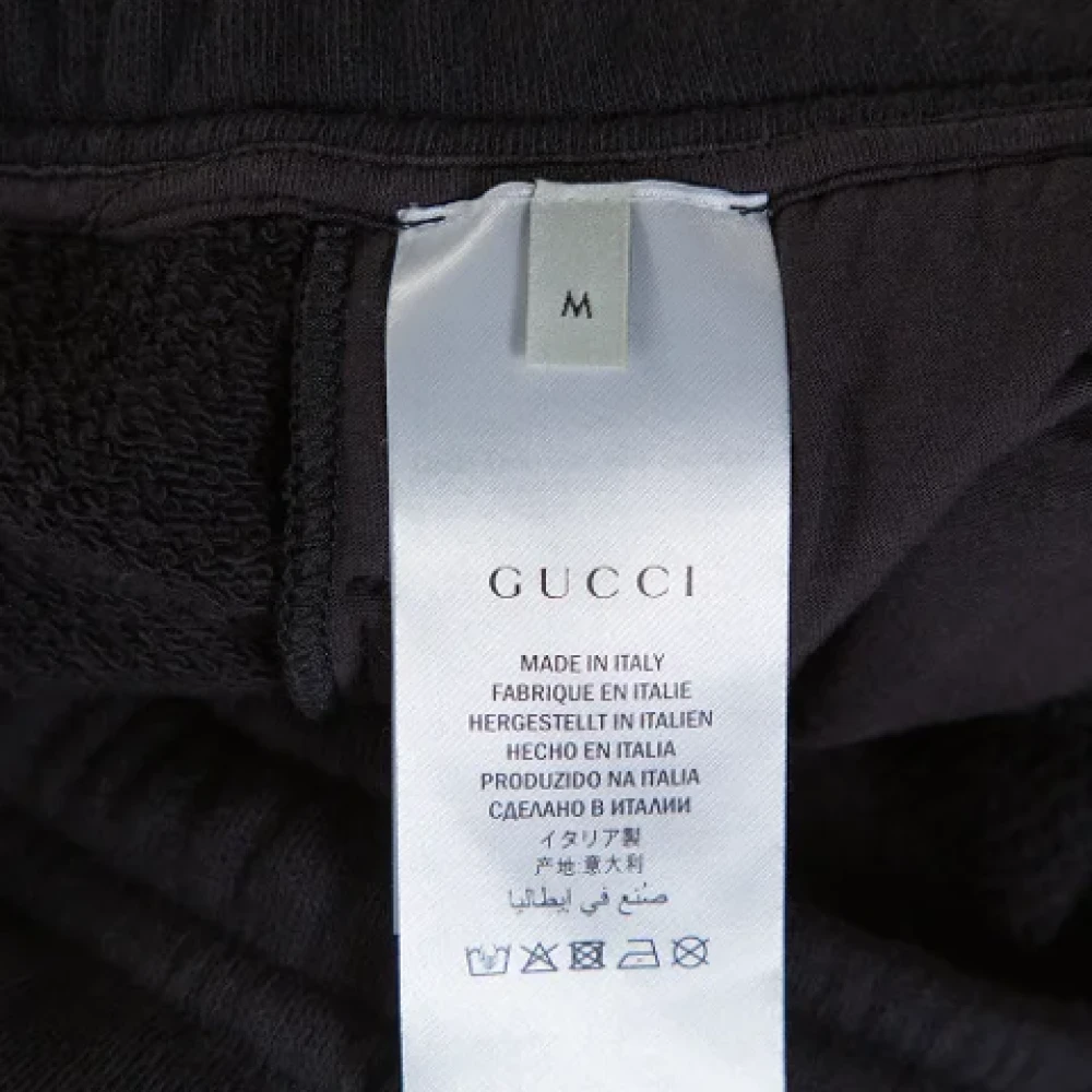 Gucci Vintage Pre-owned Cotton bottoms Black Dames