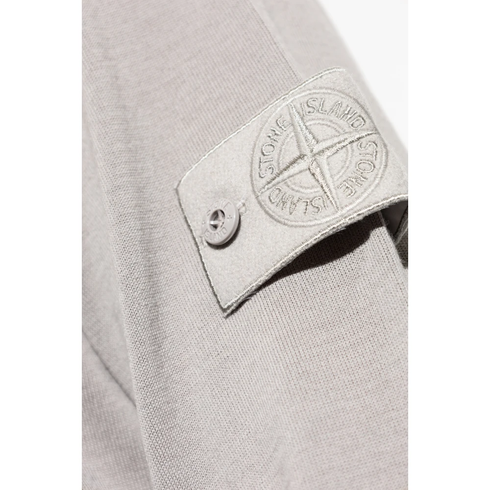Stone Island Wollen polo capsule Ghost Gray Heren