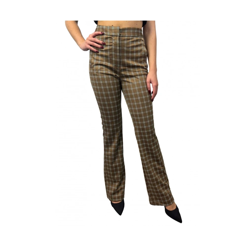 Dixie Elegante rekbare polyesterbroek Multicolor Dames