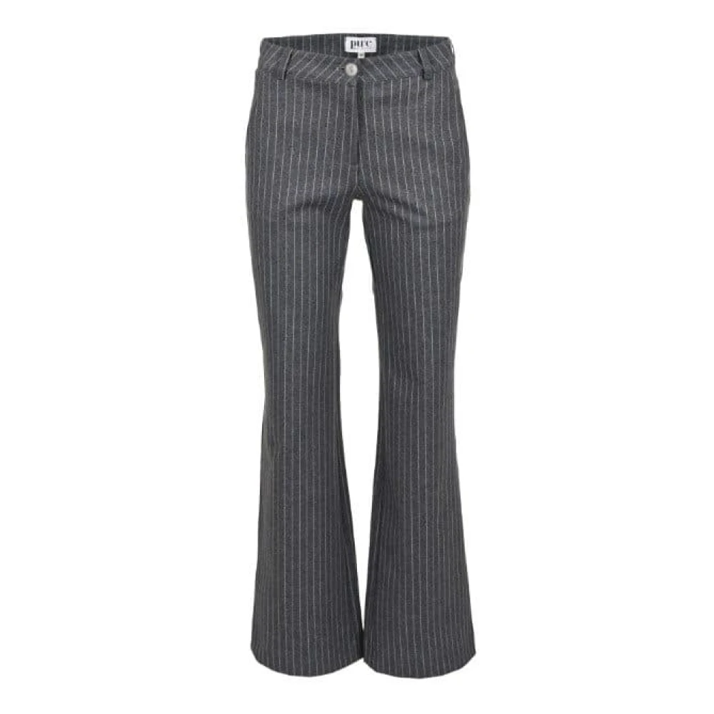 DNM Pure Grijze Pinstripe Maatwerk Broek Gray Dames