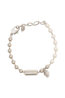 Skull & Pearl Bracelet