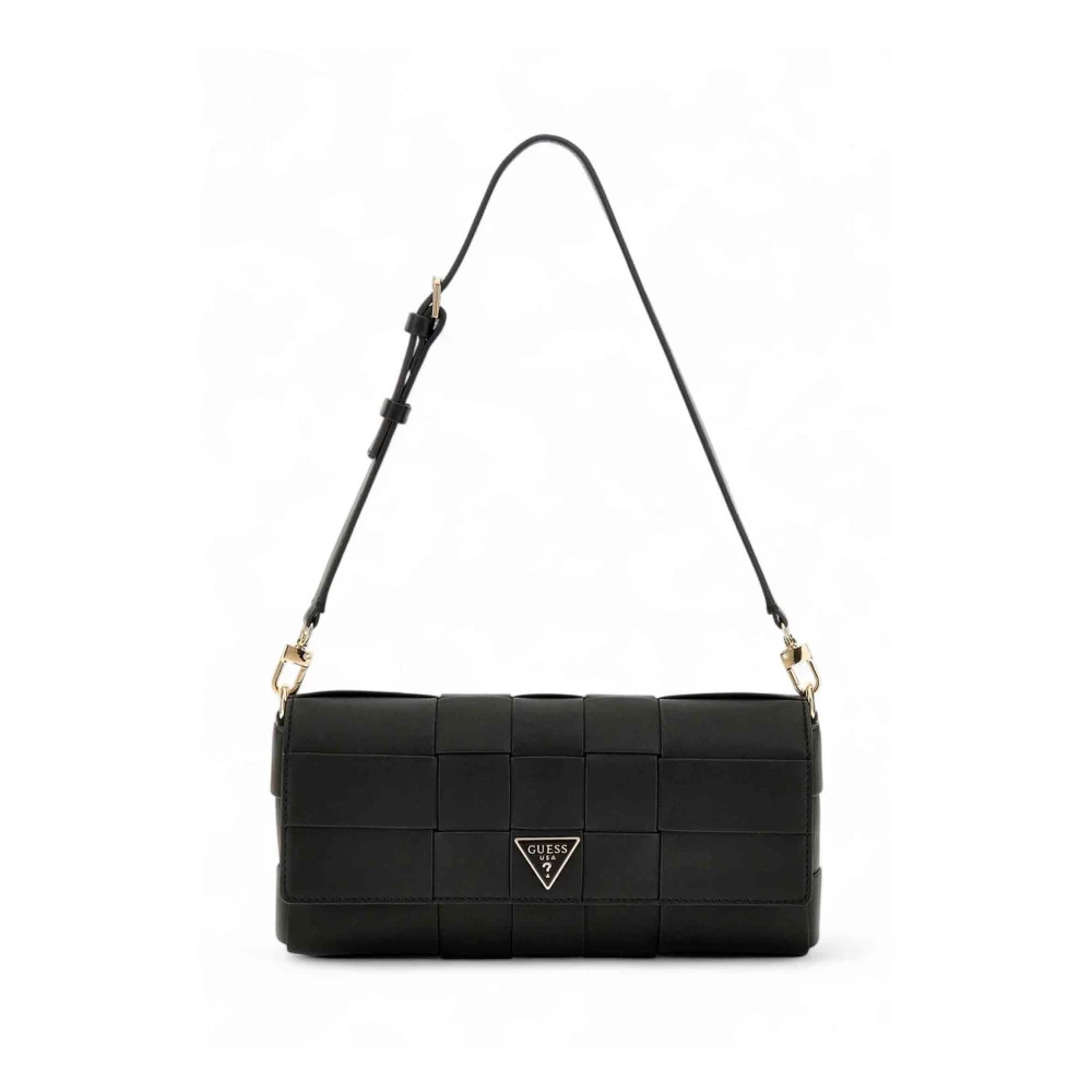 Guess Women's Black Shoulder Bags, One Size, Maylee Flap Shoulder Bag
