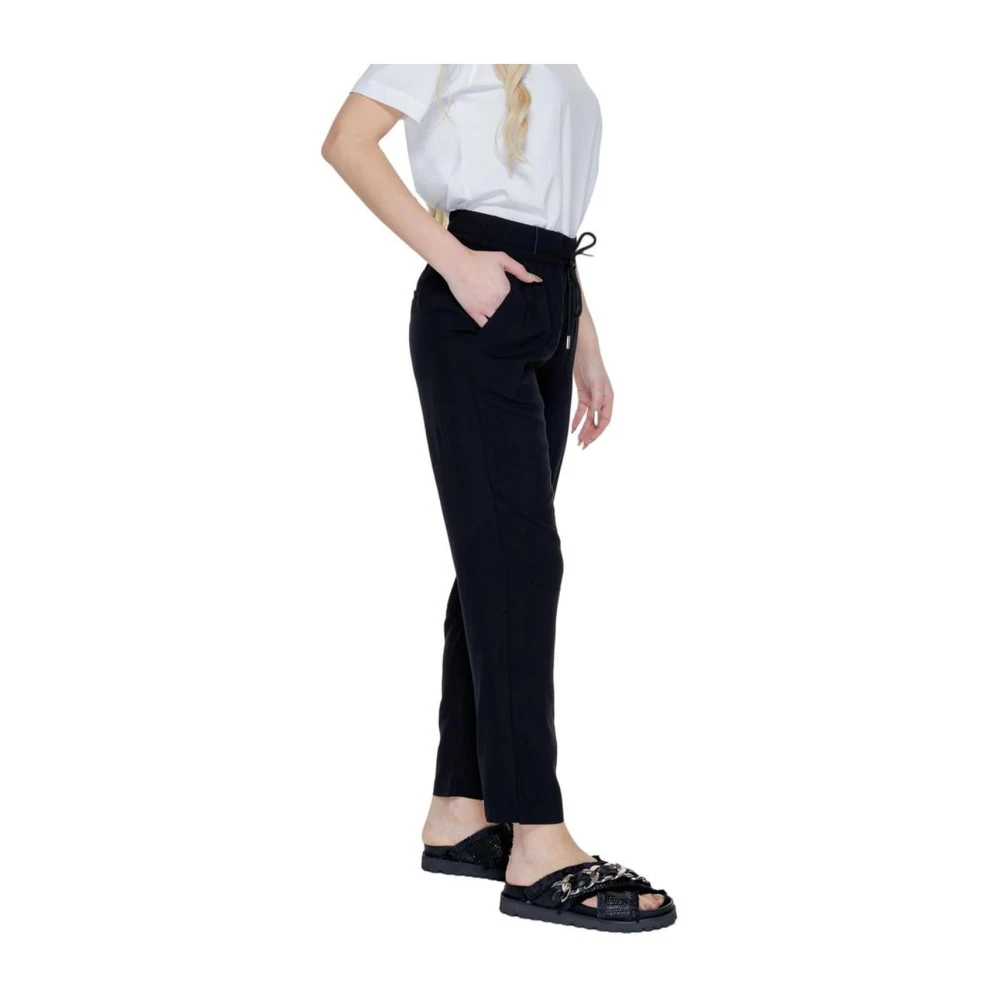 Street One Viscose Regular Broek voor Vrouwen Black Dames