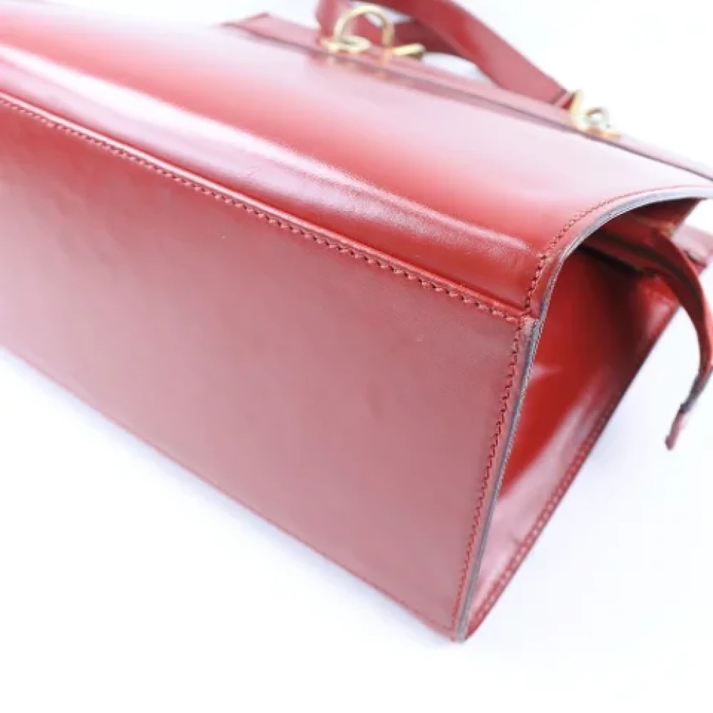 Celine Vintage Pre-owned Leather handbags Red Dames