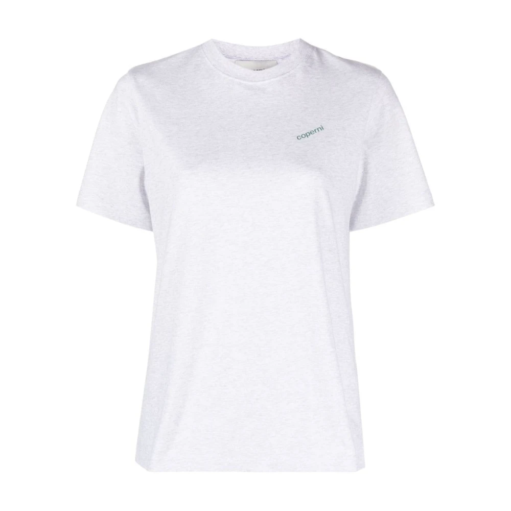 Coperni Women's Gray Grey Casual Short Sleeve Cotton T-Shirt - T-Shirts - M - Tops