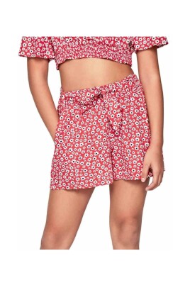 floral-print-retro-style-shorts