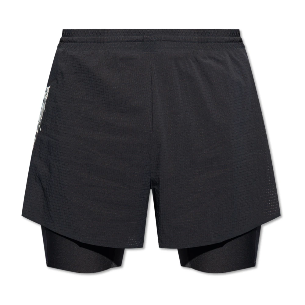 Y-3 Tweelaagse shorts Black Heren