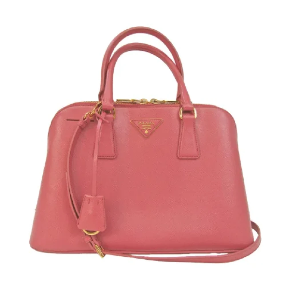 Prada Vintage Pre-owned Leather shoulder-bags Pink Dames