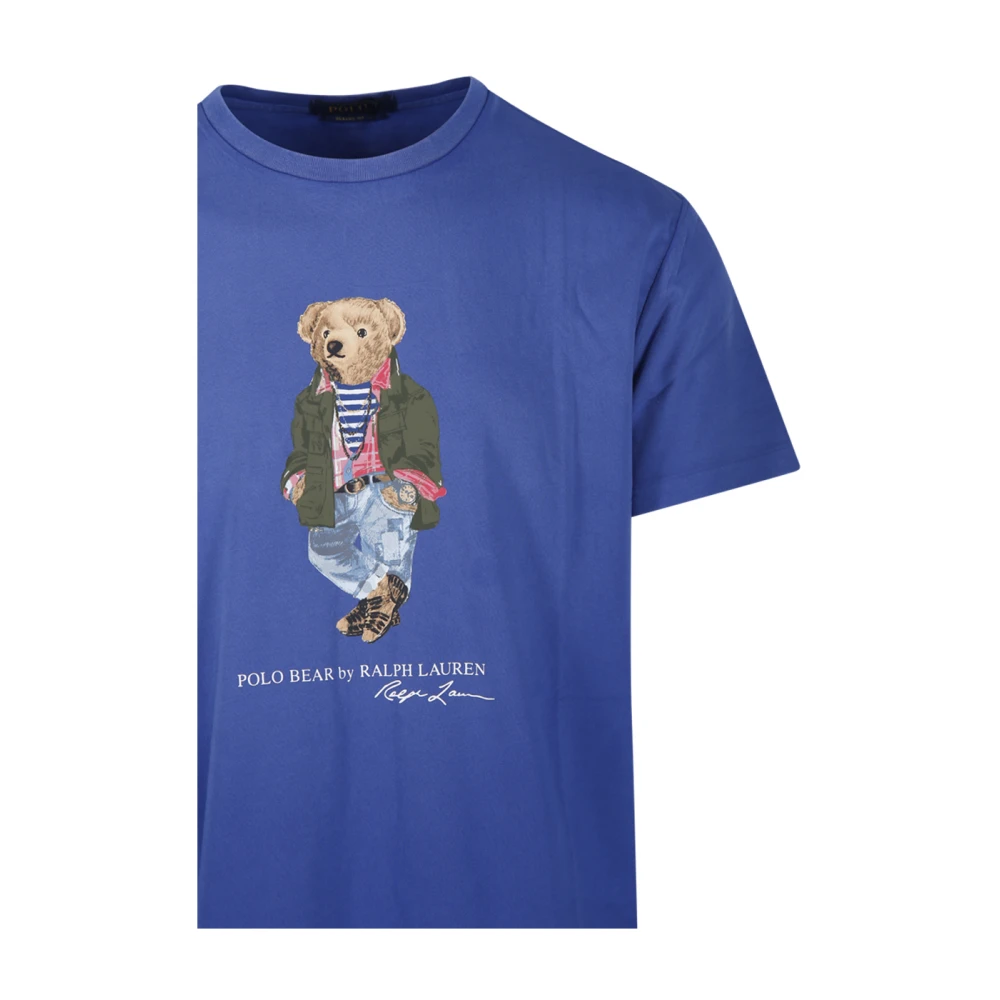 Ralph Lauren S S T-Shirt Blue Heren