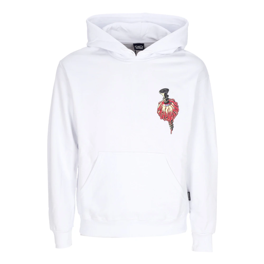Propaganda Witte hoodie met logoprint White Heren