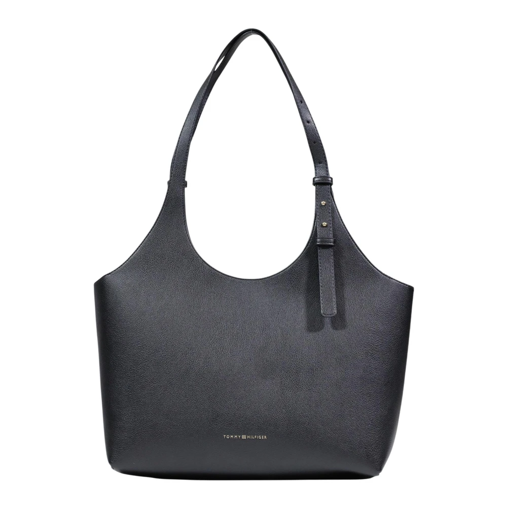 Tommy Hilfiger Women's Black Th Logo Tote