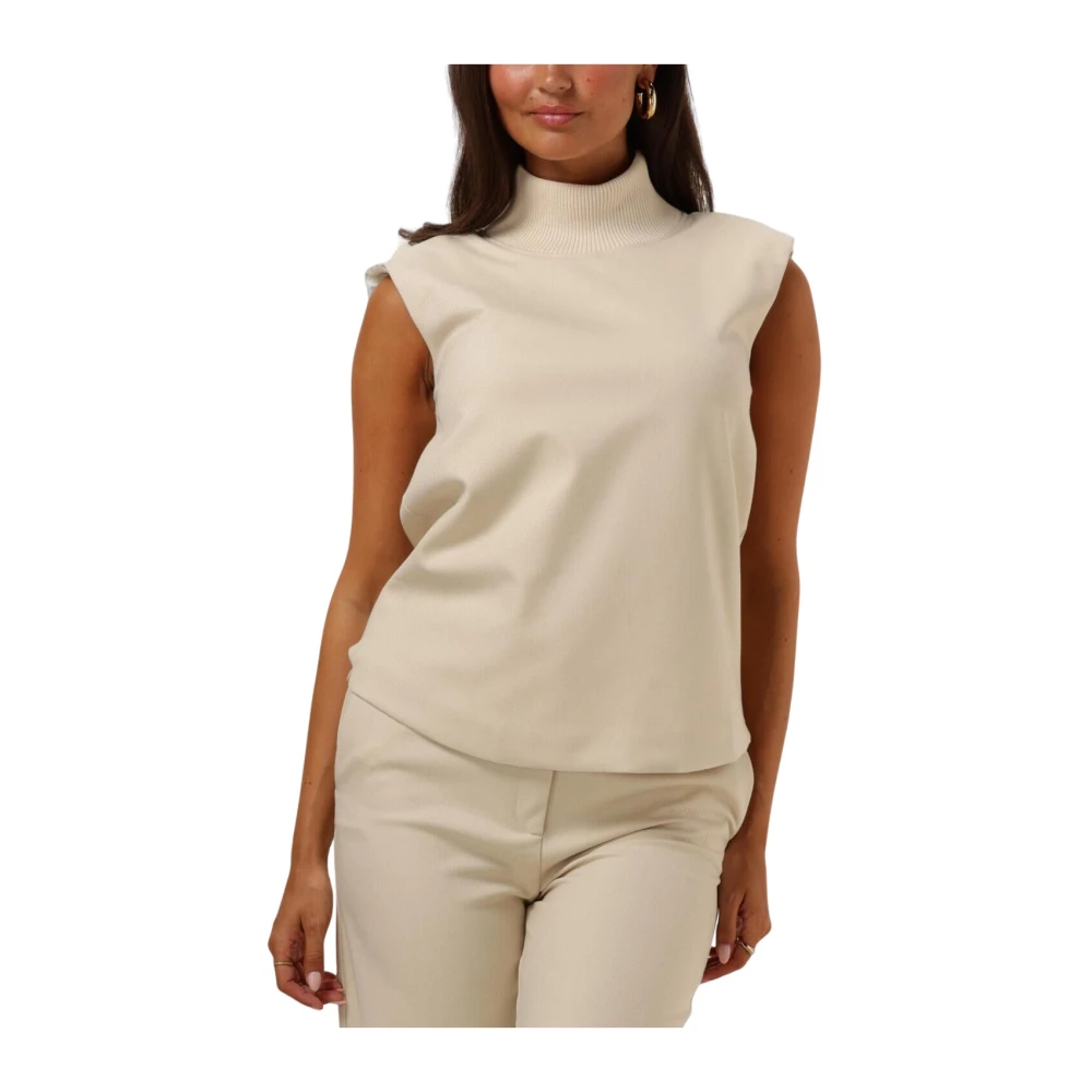 EST'SEVEN Dames Tops & T-shirts Hathaway Top Turtle Beige