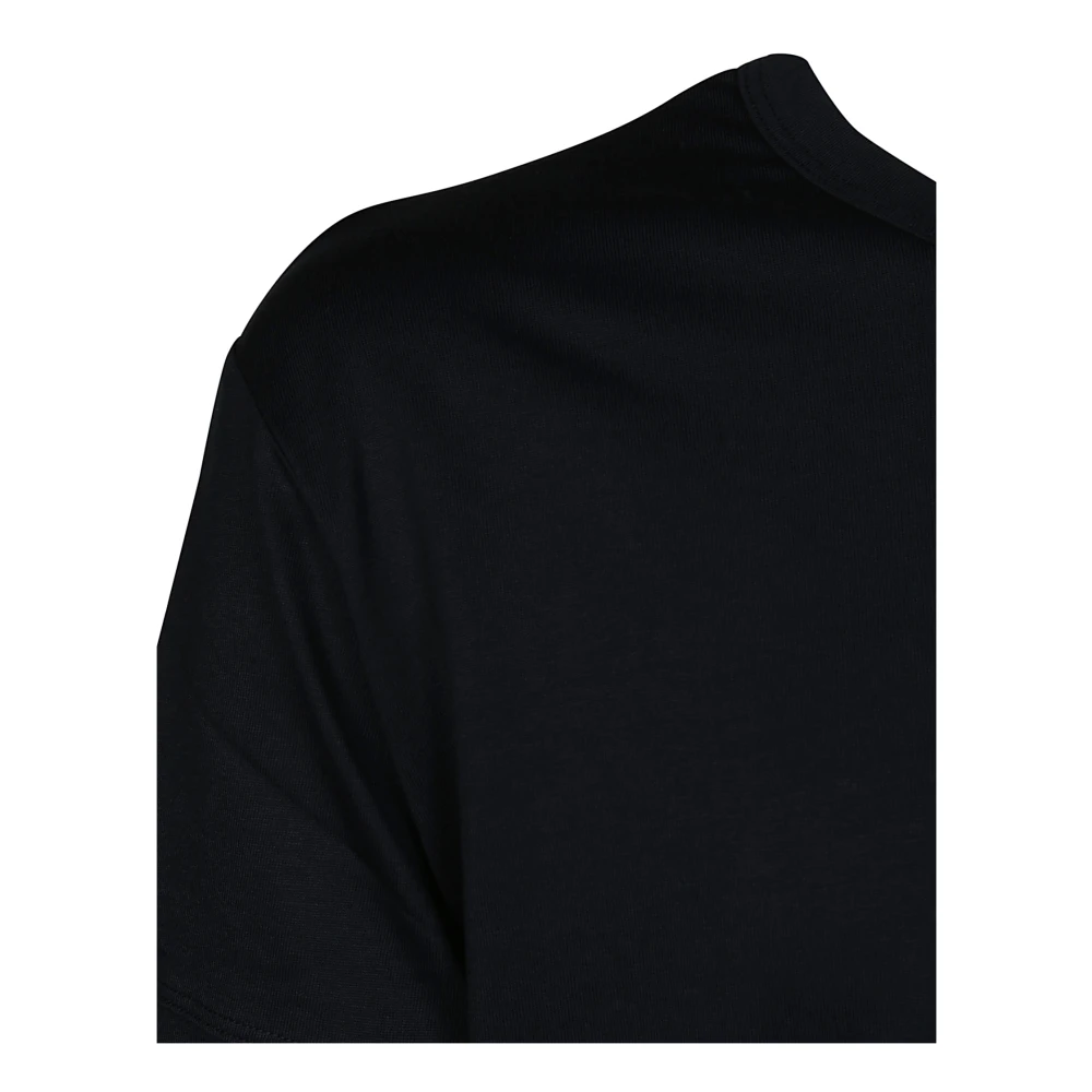 Paolo Pecora Klassiek Katoenen T-shirt Blue Heren