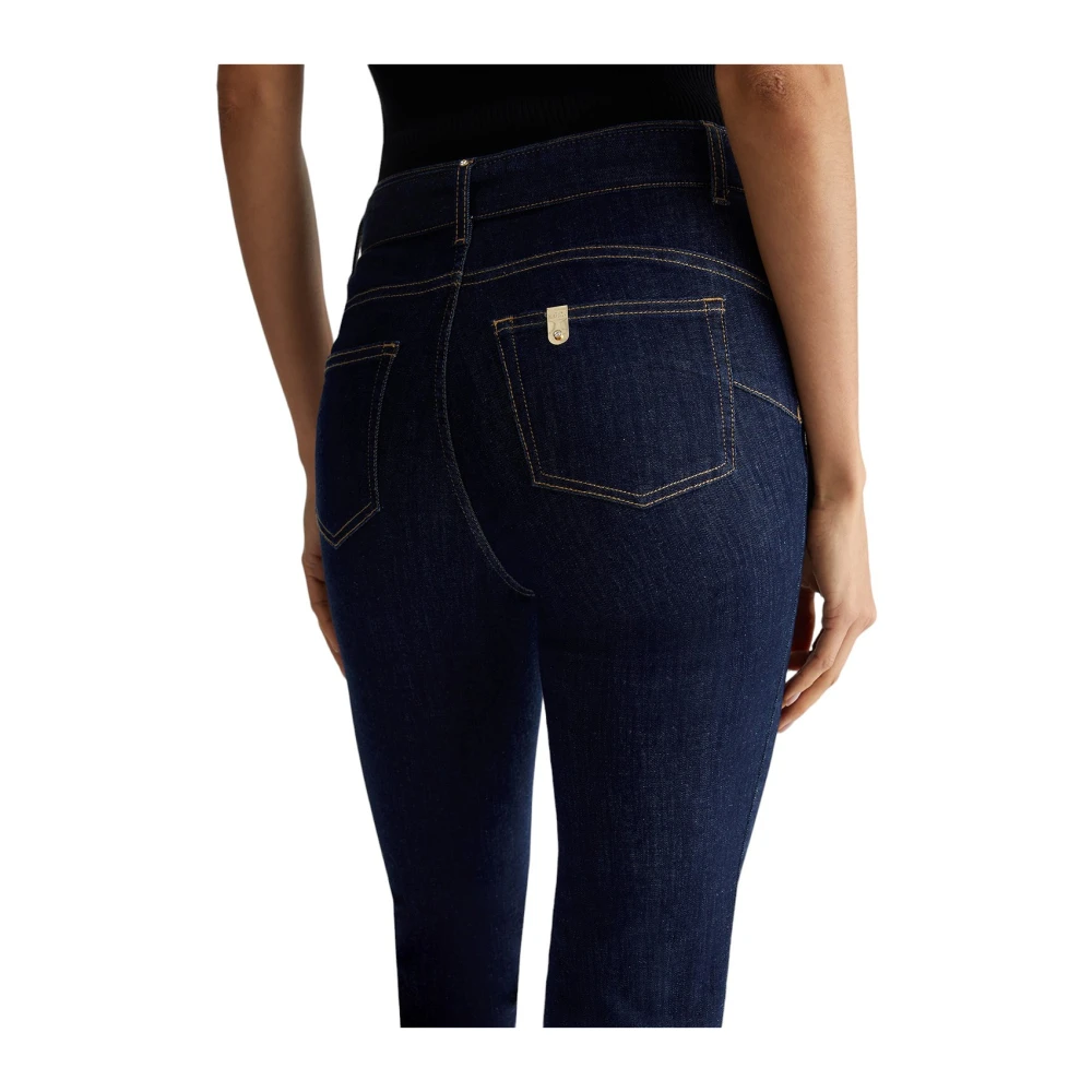 Liu Jo Denim Broek Normaal Wassen Blue Dames