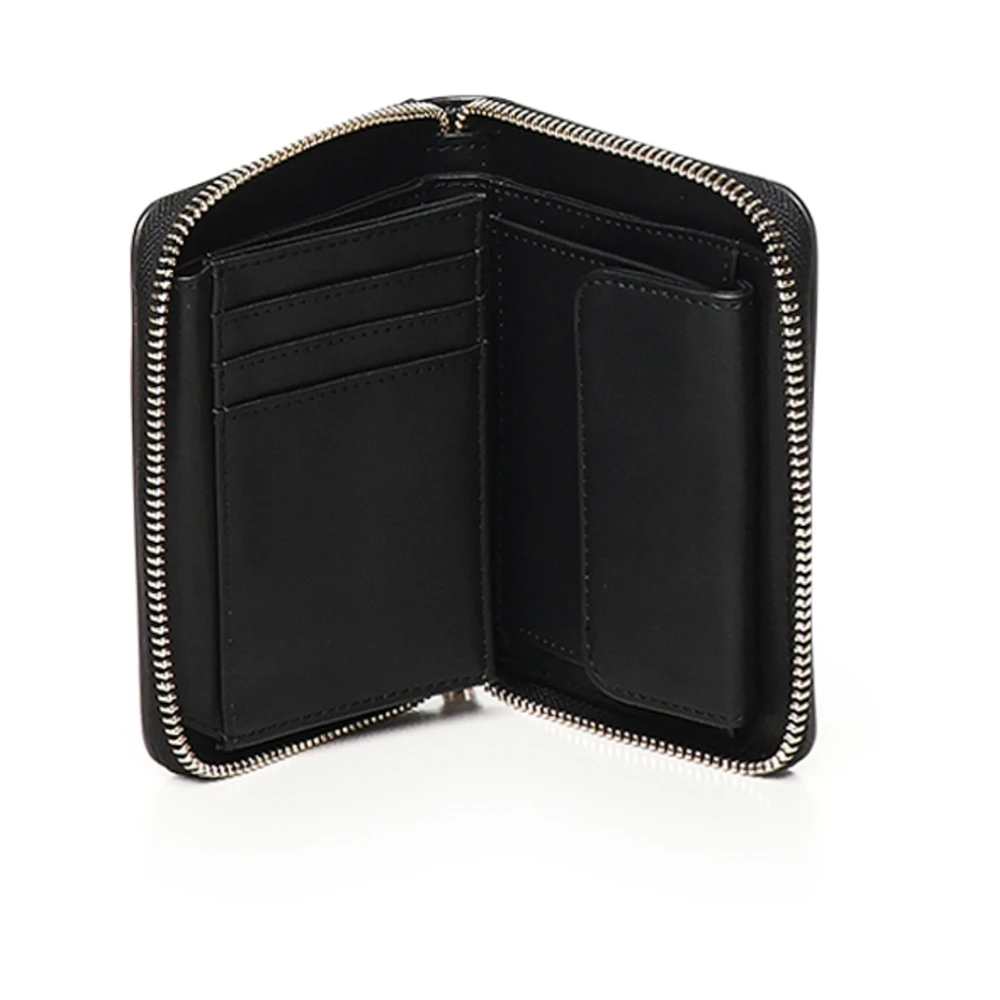 Love Moschino Zwarte Portemonnee met Ritssluiting Black Dames