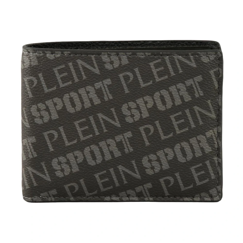 Plein Sport Stijlvolle Portemonnee van Kunstleer Black Heren