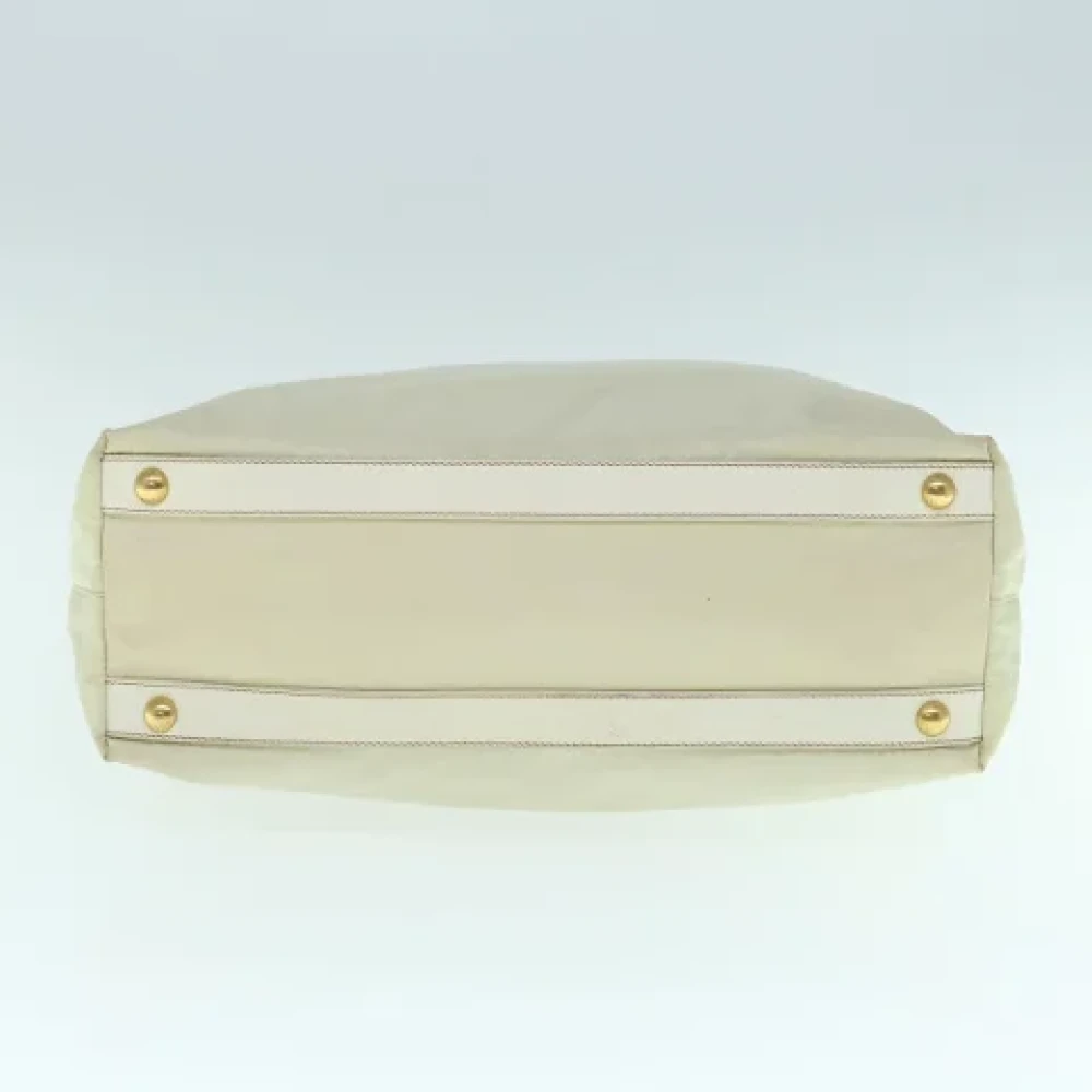 Prada Vintage Pre-owned Fabric prada-bags Beige Dames