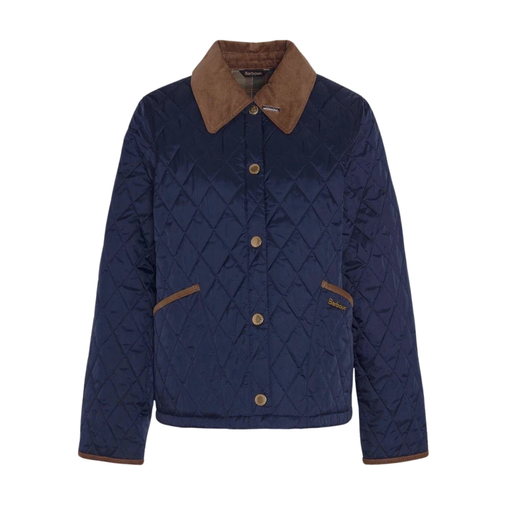 Barbour Polyester Jas voor Stijlvolle Outfits Blue Dames