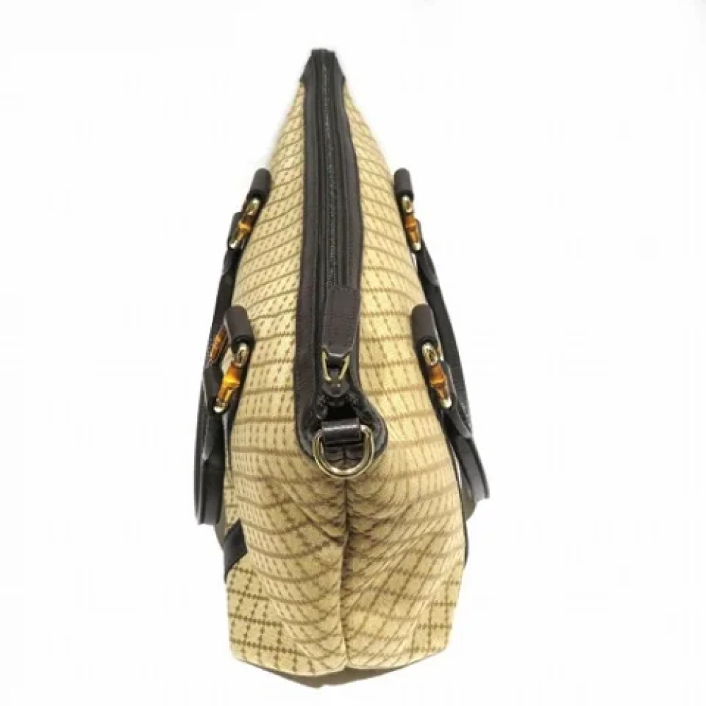 Gucci Vintage Pre-owned Canvas totes Beige Dames