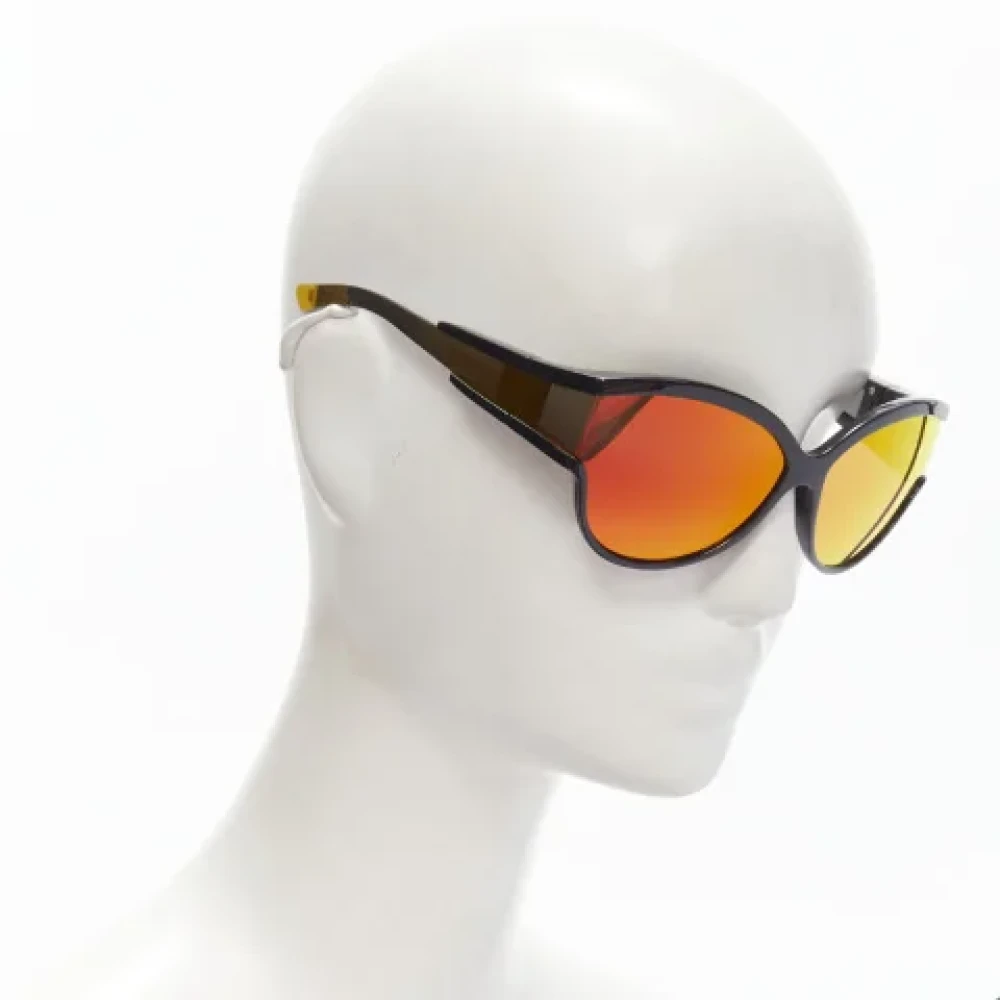 Balenciaga Vintage Pre-owned Acetate sunglasses Orange Dames