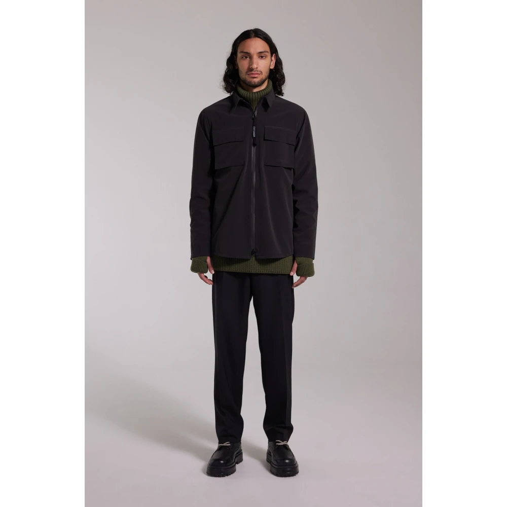 Stutterheim Mat Waterdicht Overshirt Black Heren