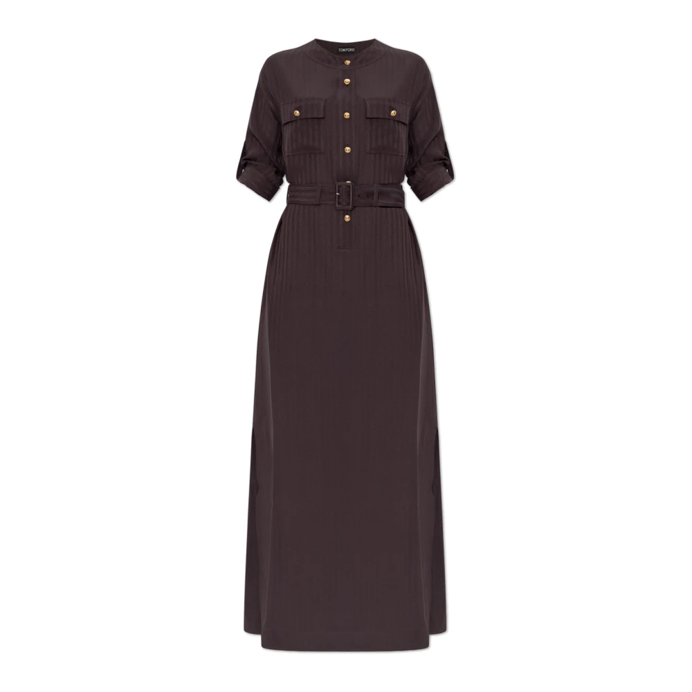 Tom Ford Jurk met riem Brown Dames