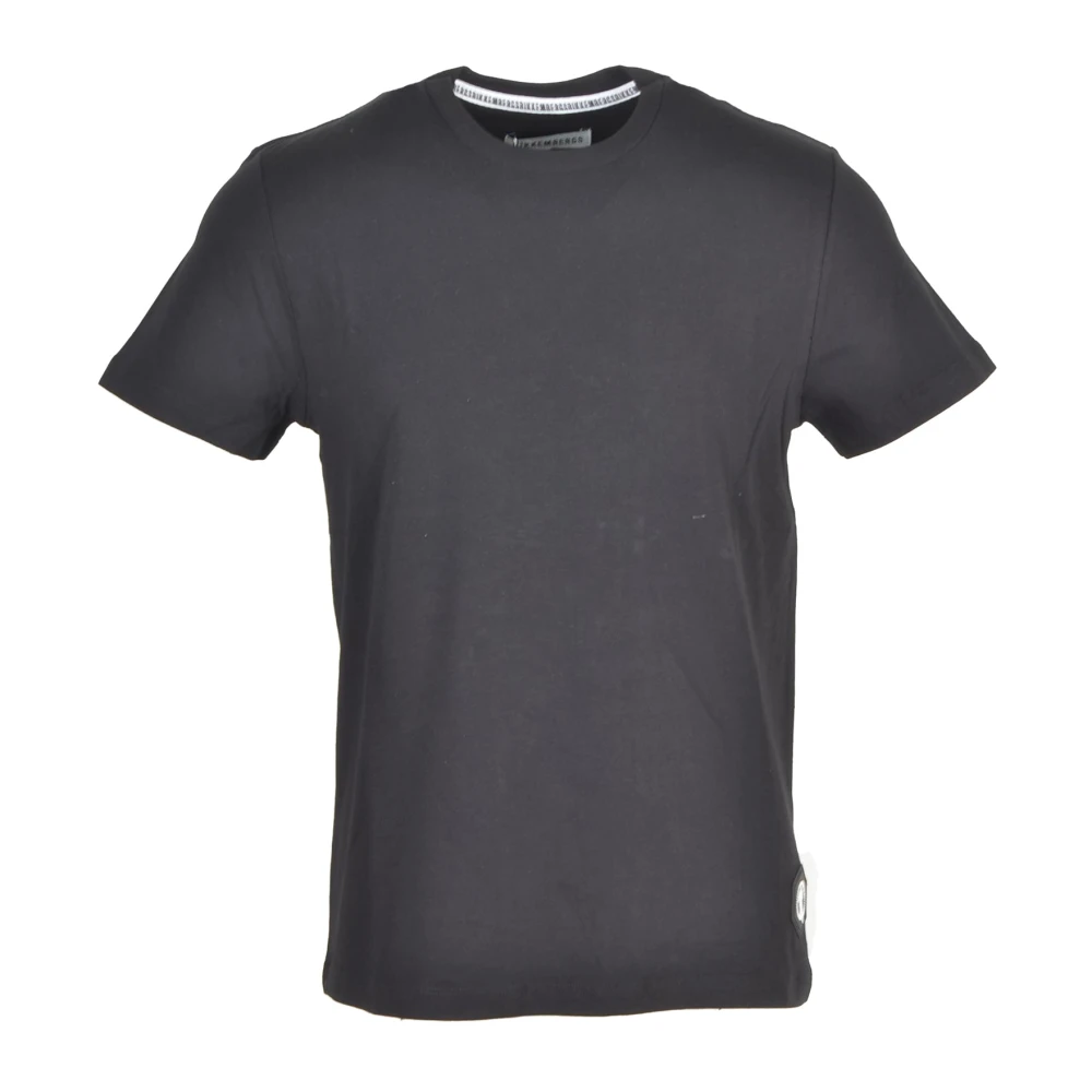 Bikkembergs Katoen Elastaan T-shirt Black Heren