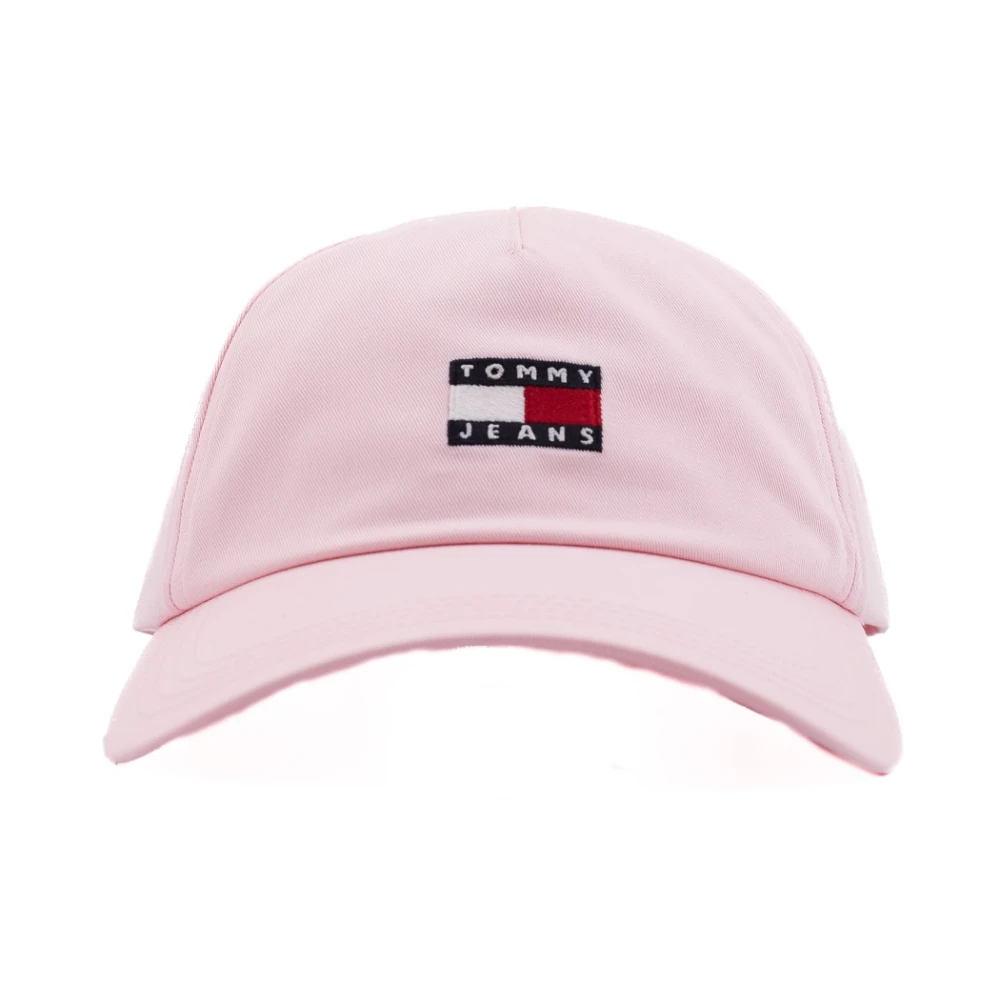 Tommy Jeans Heritage Core 5 Panel Cap Pink Dames