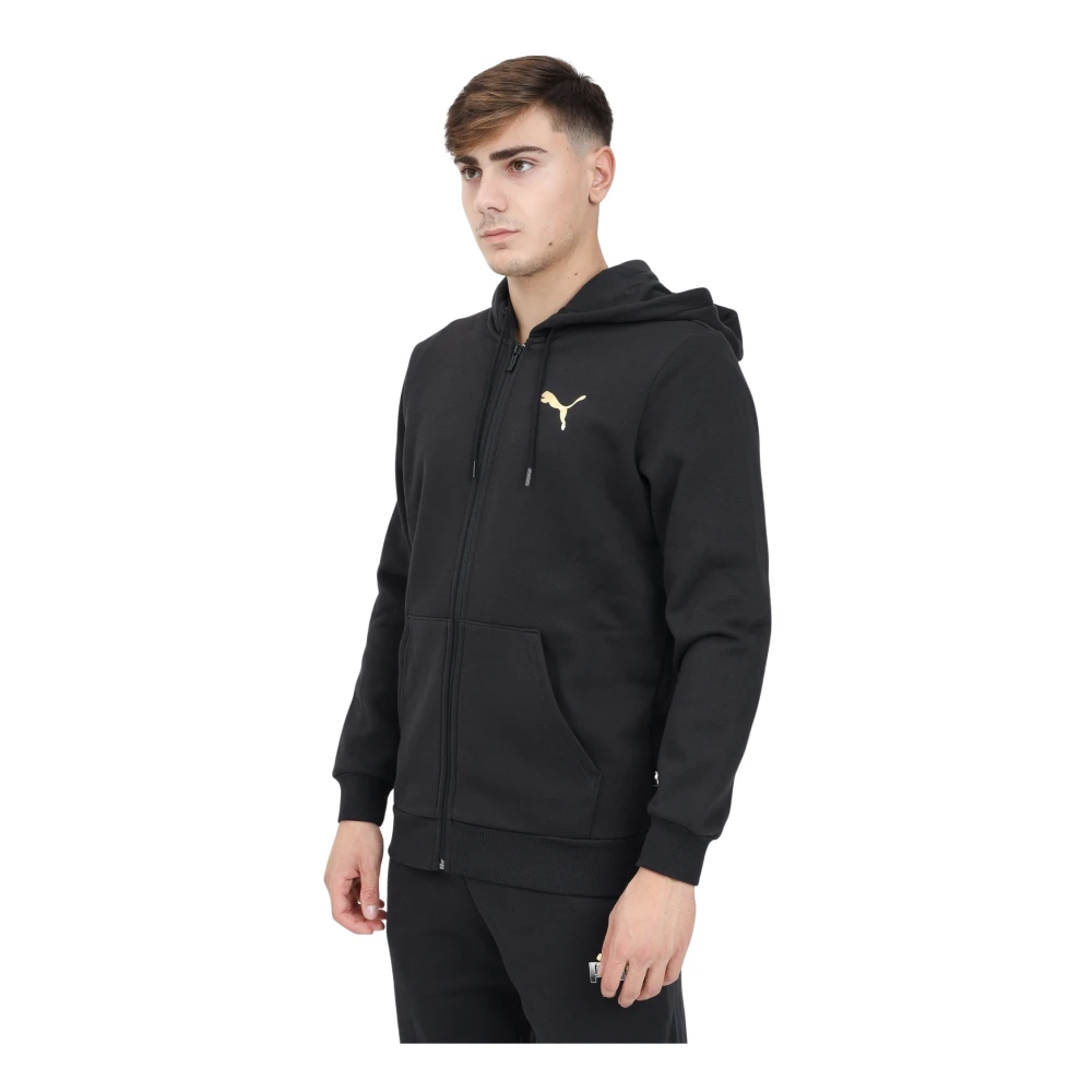 Puma Moderne Zip Sweater voor Mannen Black Heren