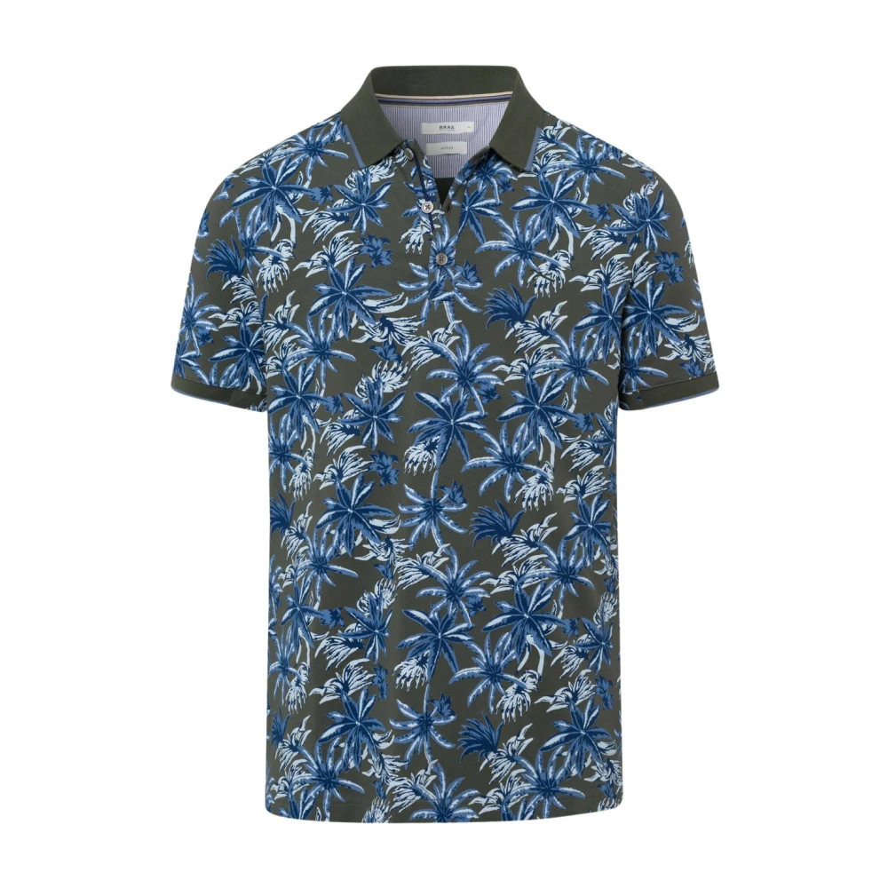 BRAX Bloemenprint Polo Shirt Multicolor Heren