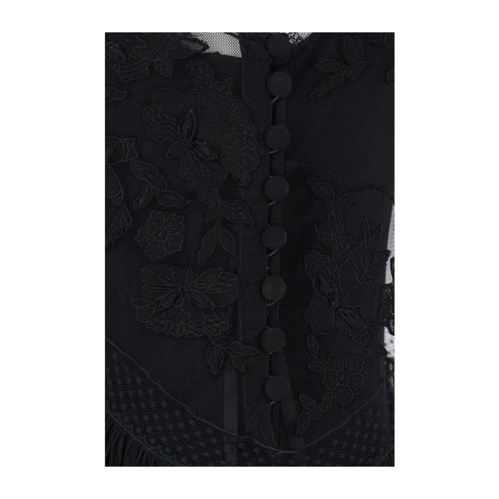 Twinset Zwarte Jurk Abito Black Dames