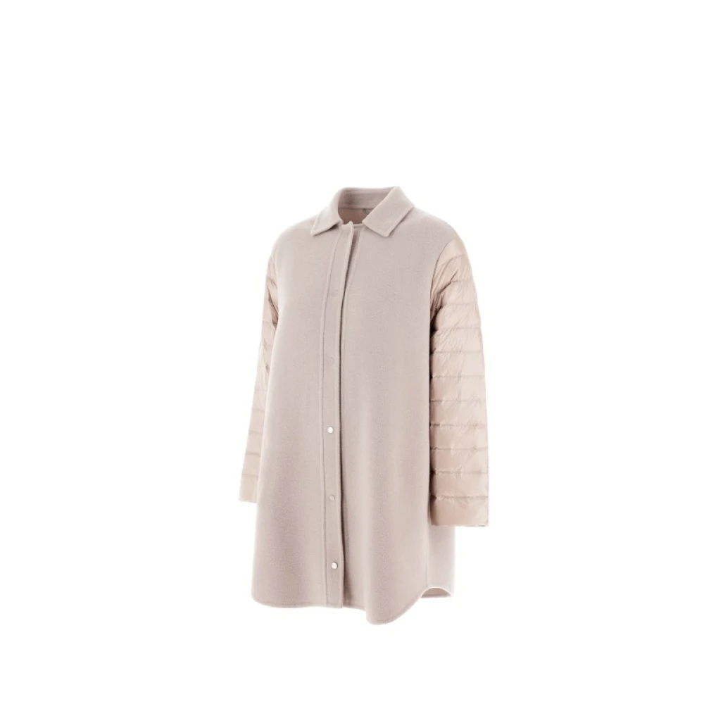 Herno Gepaneerde Donsjas Beige Dames