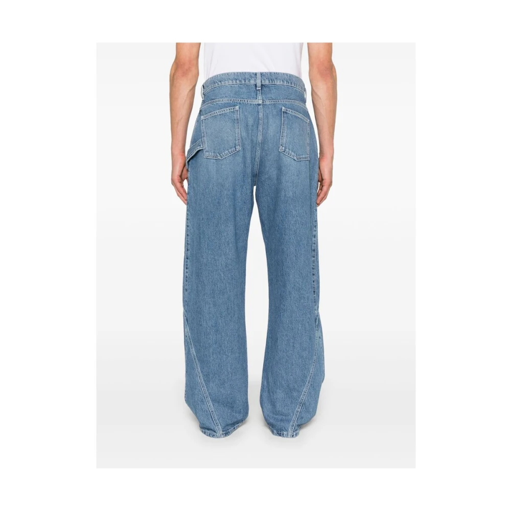 JW Anderson Lichtblauwe Jeans met Verborgen Rits Blue Heren
