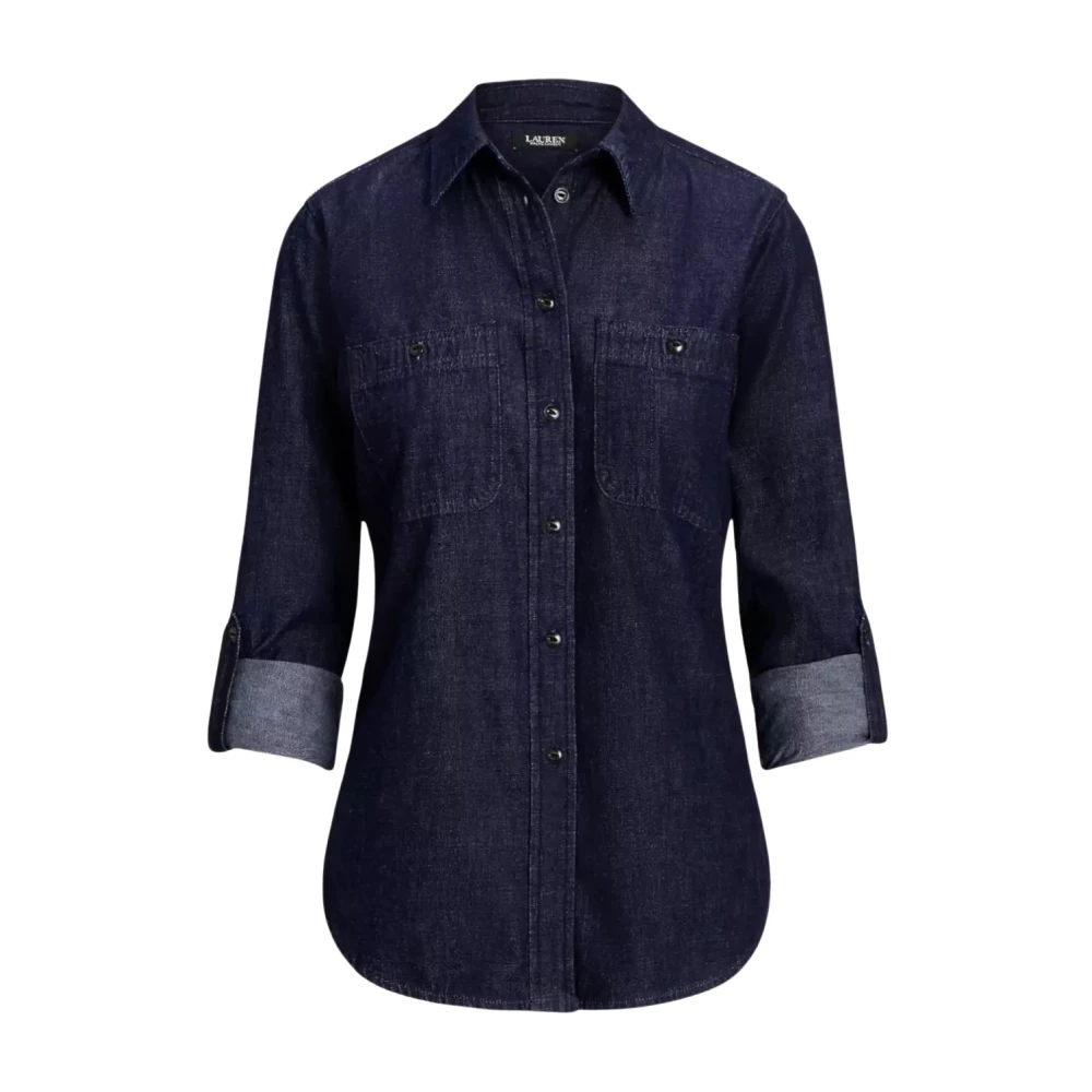 Ralph Lauren Denim Overhemd Relaxed Fit Blue Dames