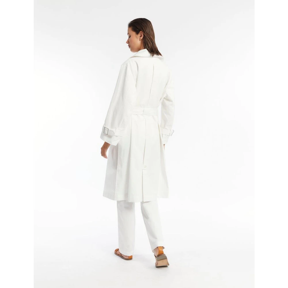 Ines De La Fressange Paris Blake wit katoenen trenchcoat White Dames