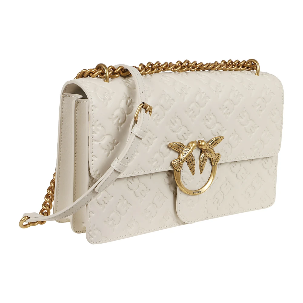 pinko Witte Crossbody Tas Love Birds White Dames