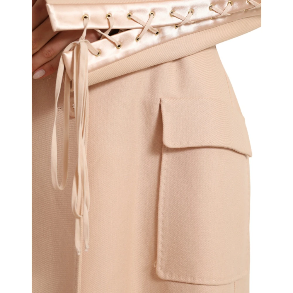 Dolce & Gabbana Single-Breasted Coats Beige Dames