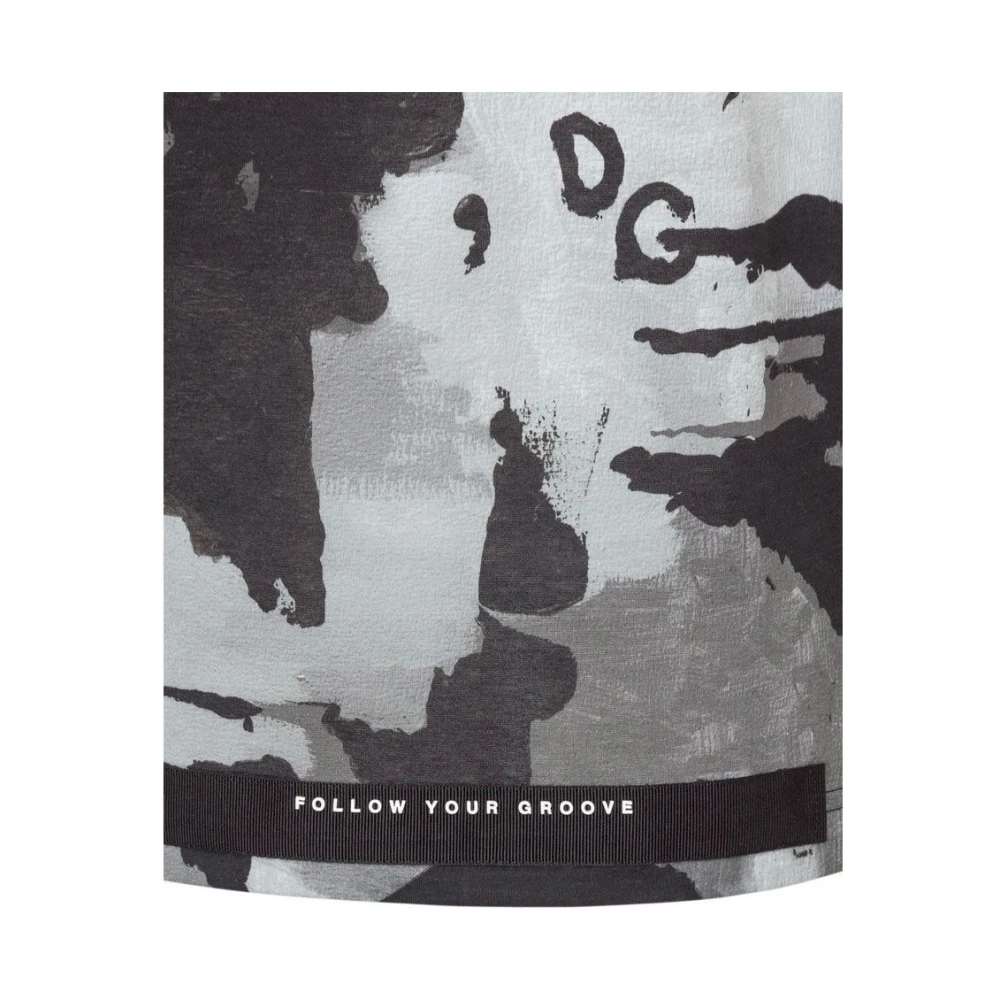 Dolce & Gabbana Heren Camo Logo T-shirt White Heren