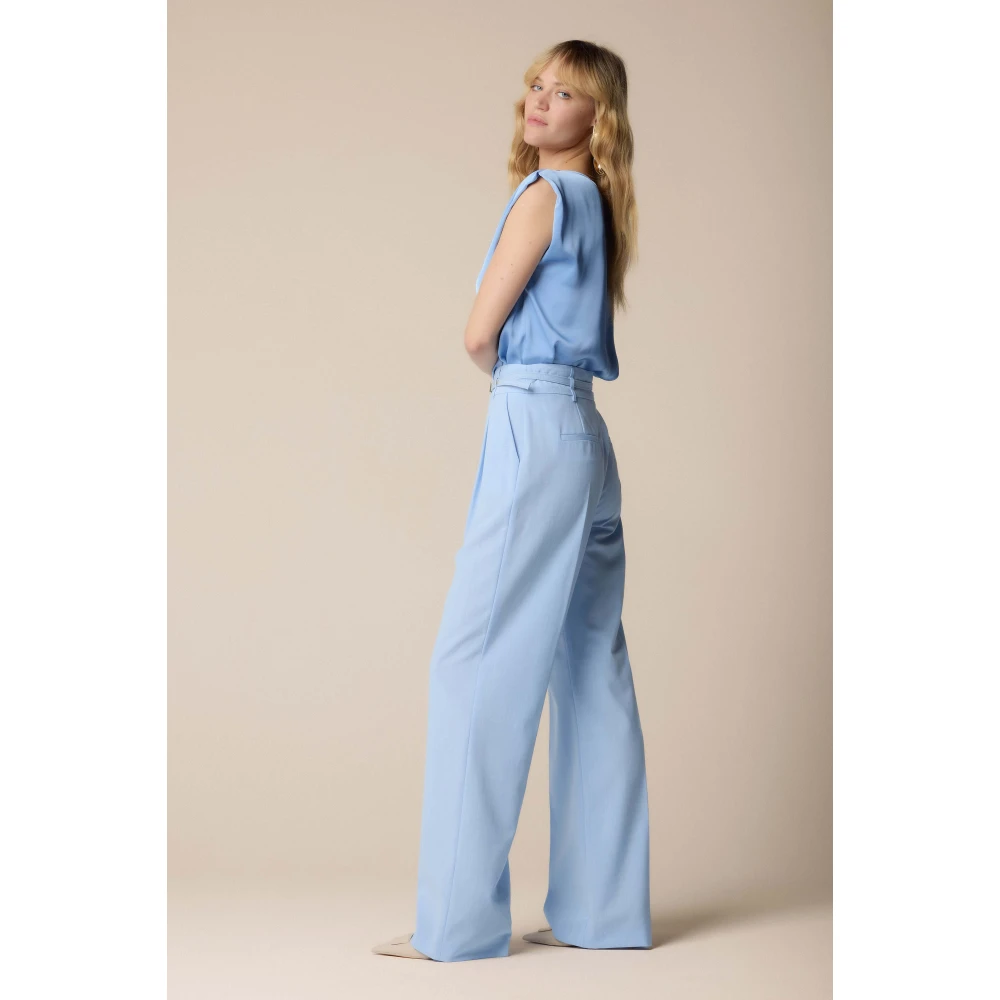 Kocca Stijlvolle Wijde Broek Blue Dames